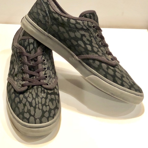 black leopard print vans